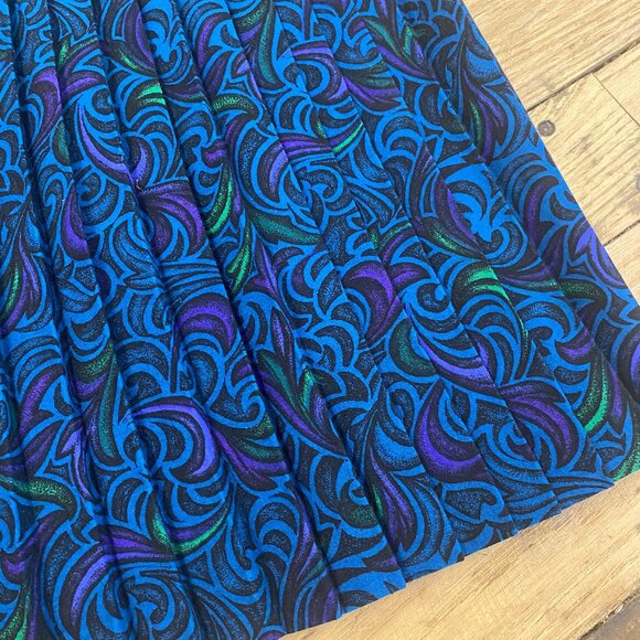 Vintage 1980s Pleated Midi Skirt - Picture 4 of 8